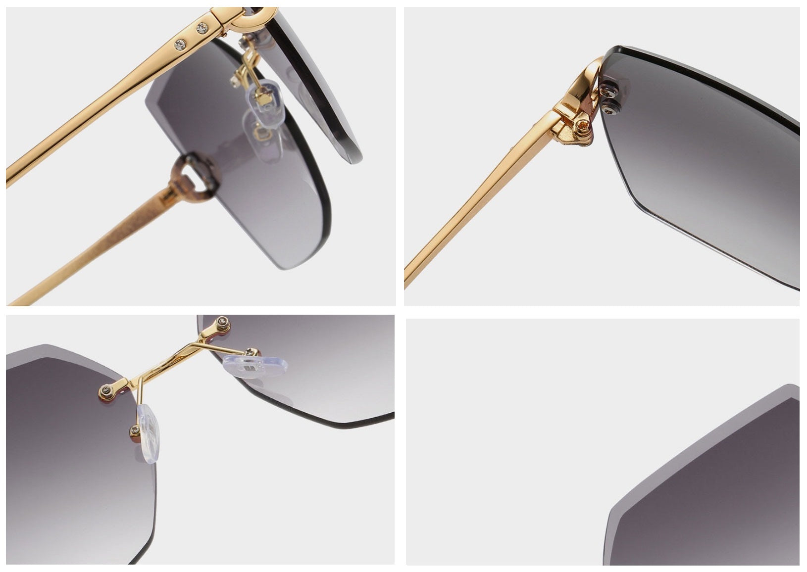 Obsidian |Oversized Hexagonal Metal Sunglasses