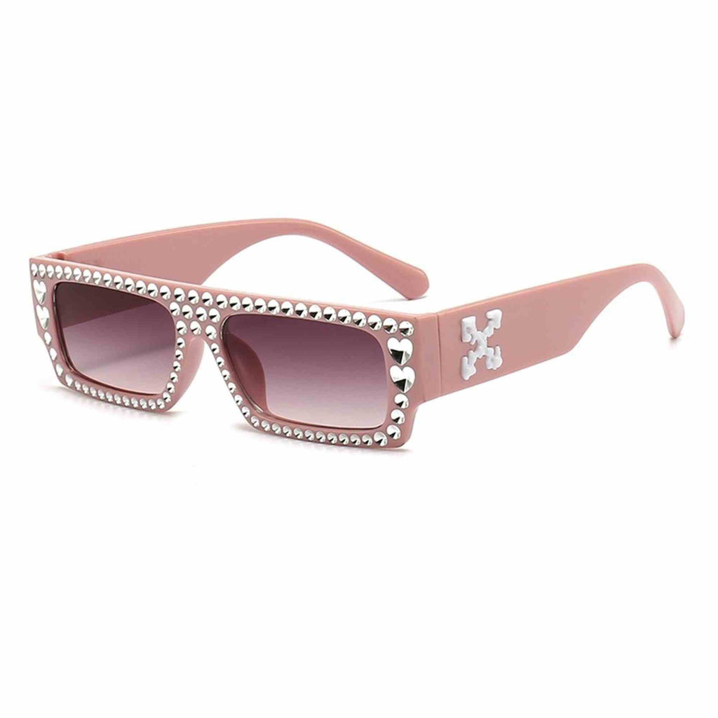 Slate | Fashion Rectangle Acetate Sunglasses
