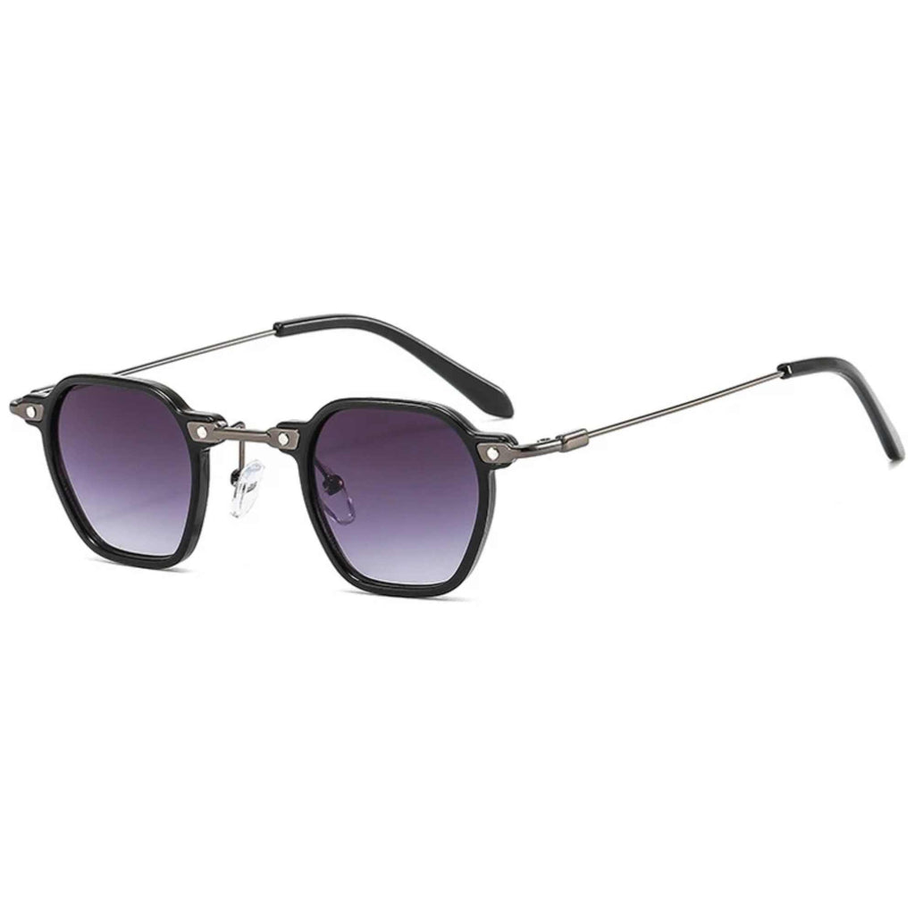 Mayfair | Retro Vintage Square Metal & Acetate Sunglasses
