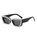 Citrina | Rhinestone Rectangle Acetate Sunglasses