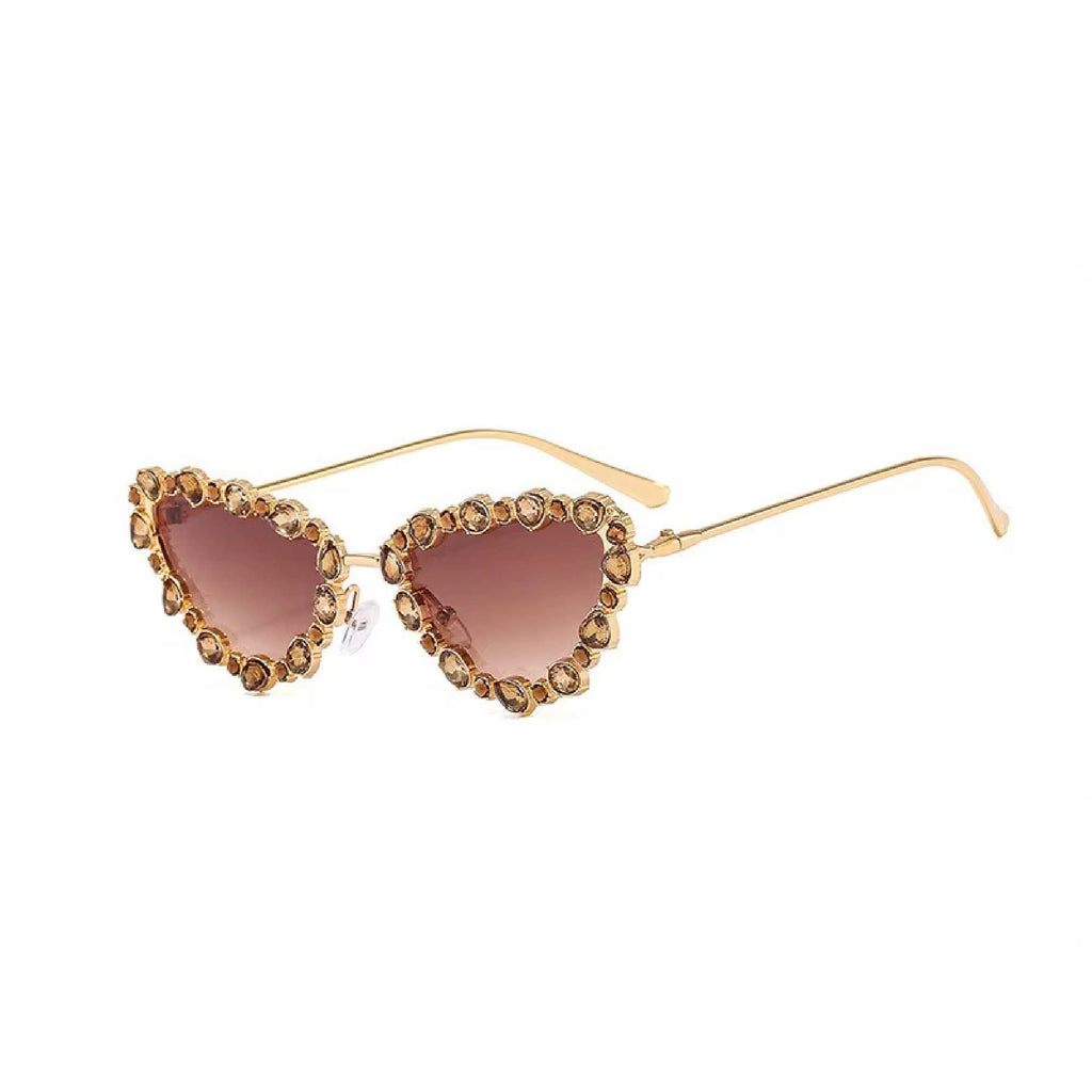 Saphira | Rhinestone Cat-Eye Acetate Sunglasses