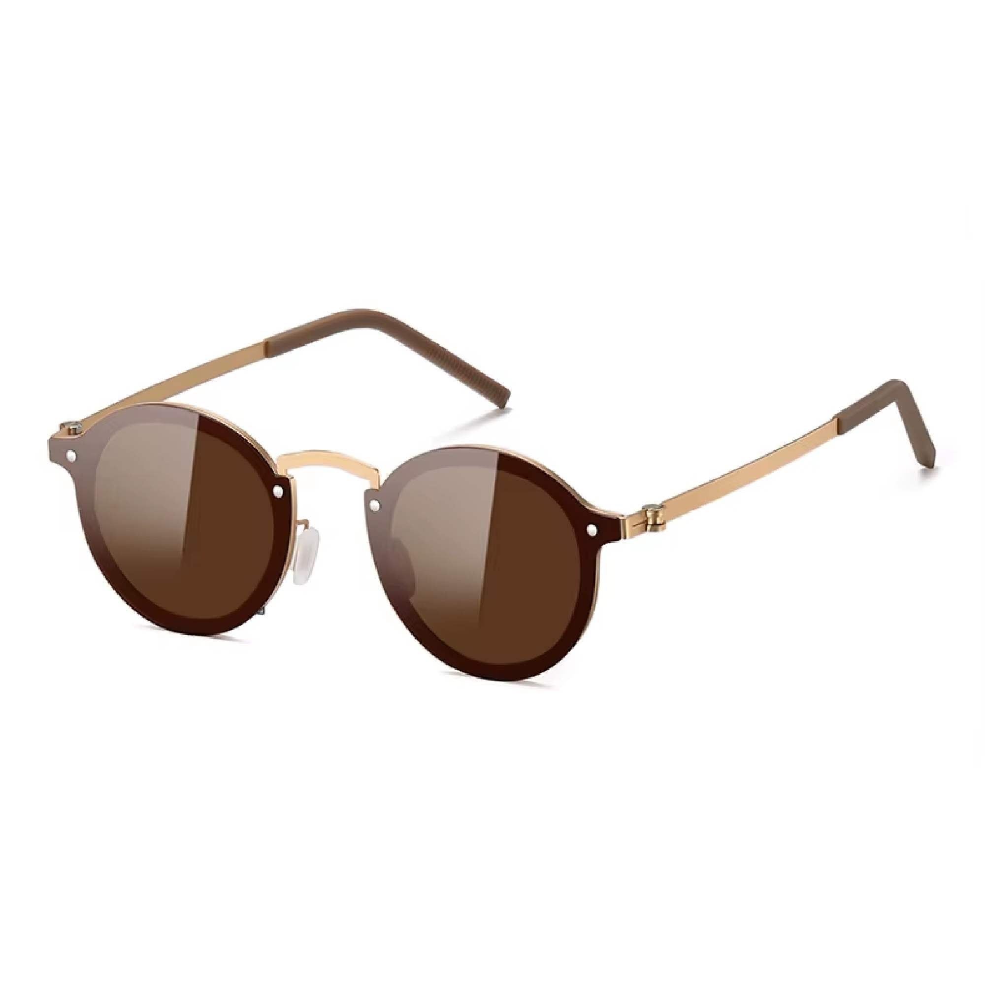 Carnaby | Adjustable Tint Round Metal Sunglasses