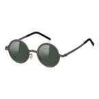 Citrine | Adjustable Tint Round Metal Sunglasses