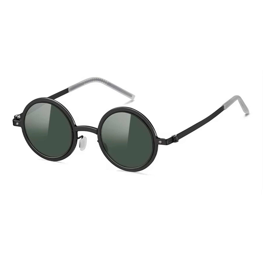 Citrine | Adjustable Tint Round Metal Sunglasses