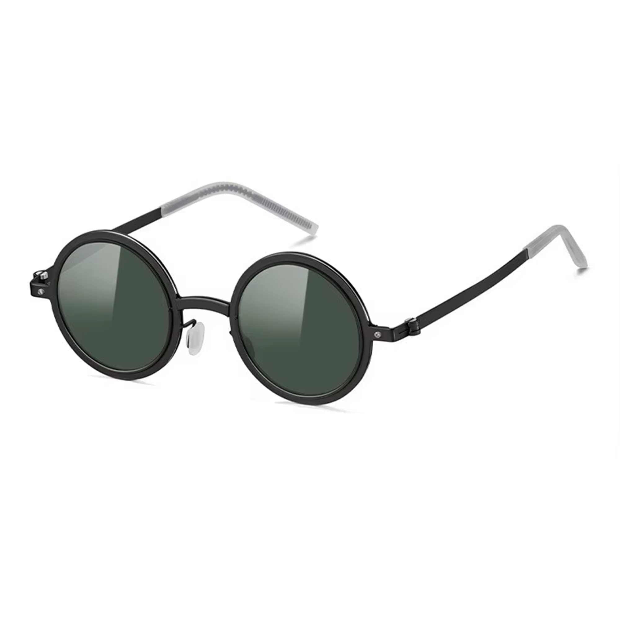 Citrine | Adjustable Tint Round Metal Sunglasses