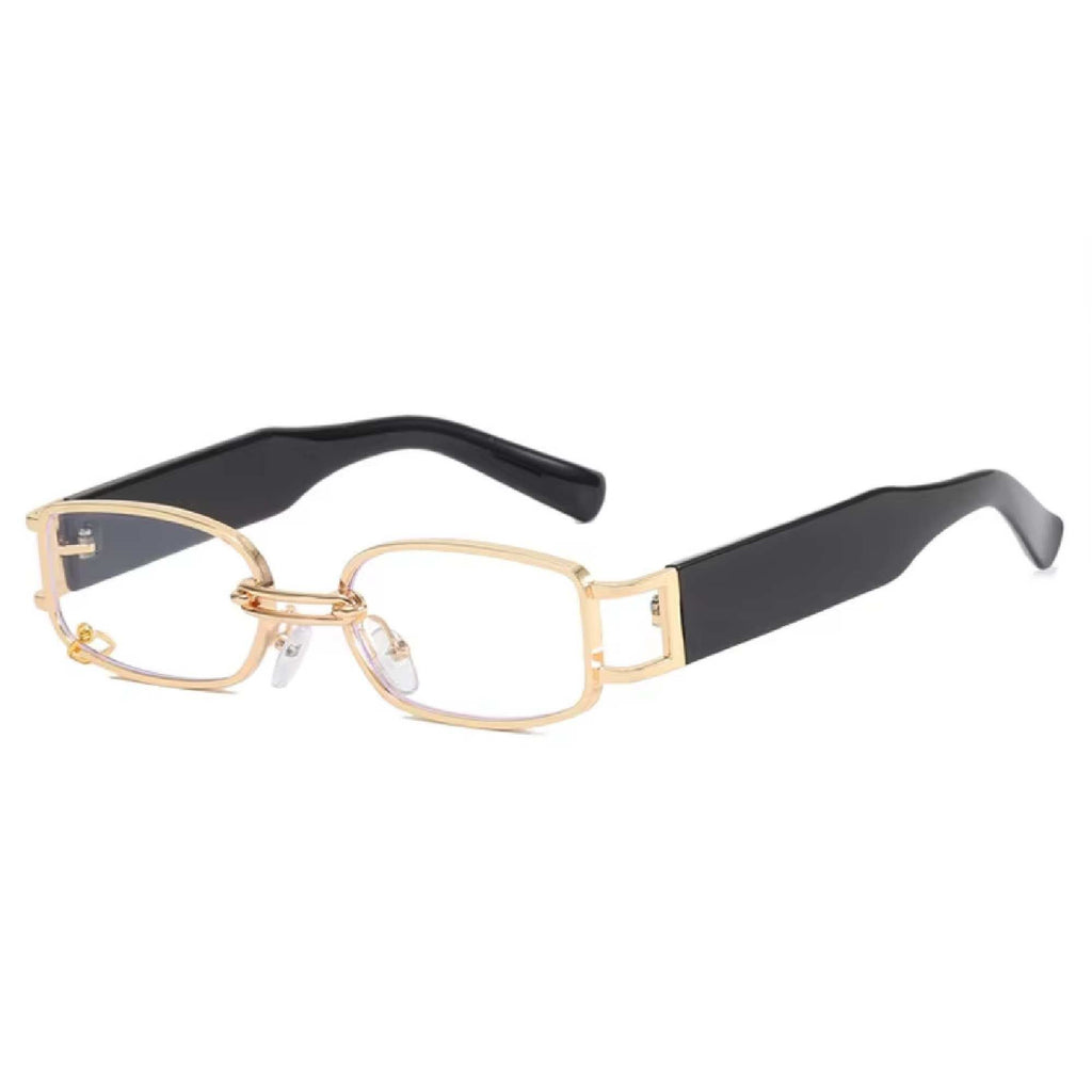 Axiom | Fashion Rectangle Metal & Acetate Sunglasses