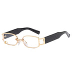 Axiom | Fashion Rectangle Metal & Acetate Sunglasses