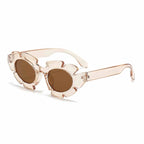 Aura | Fashion Oval Acetate Sunglasses