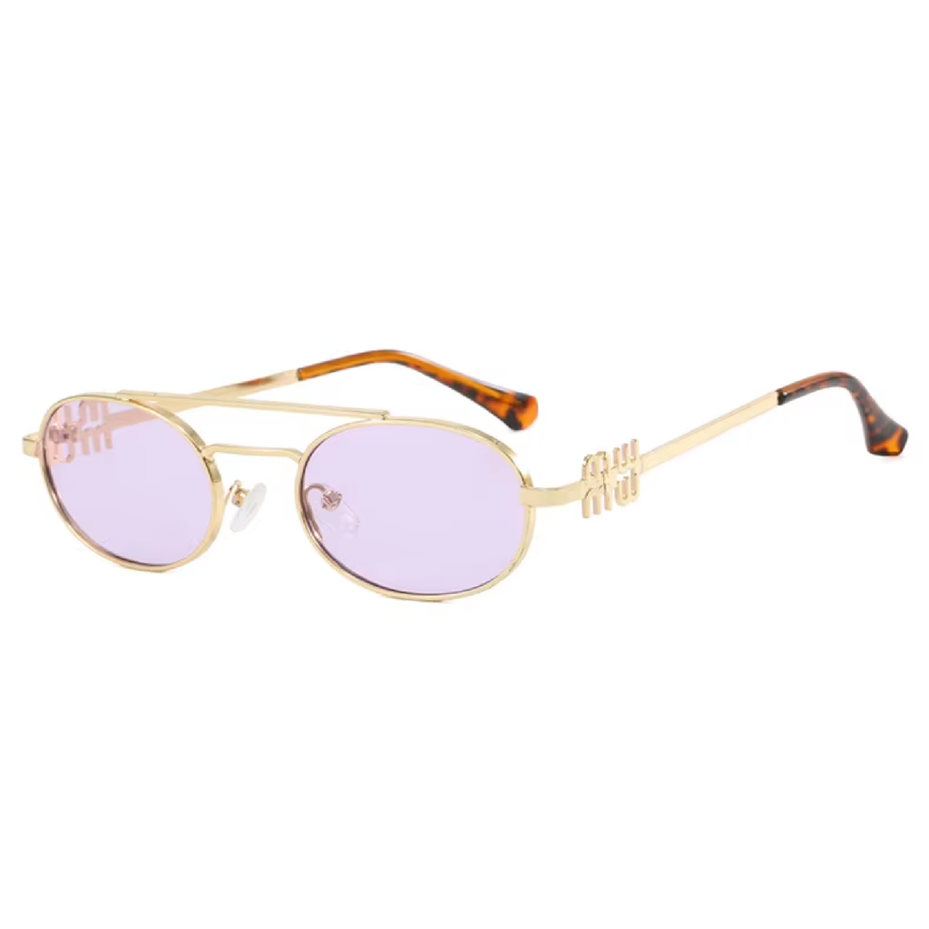 Volt | Classic Oval Metal Sunglasses