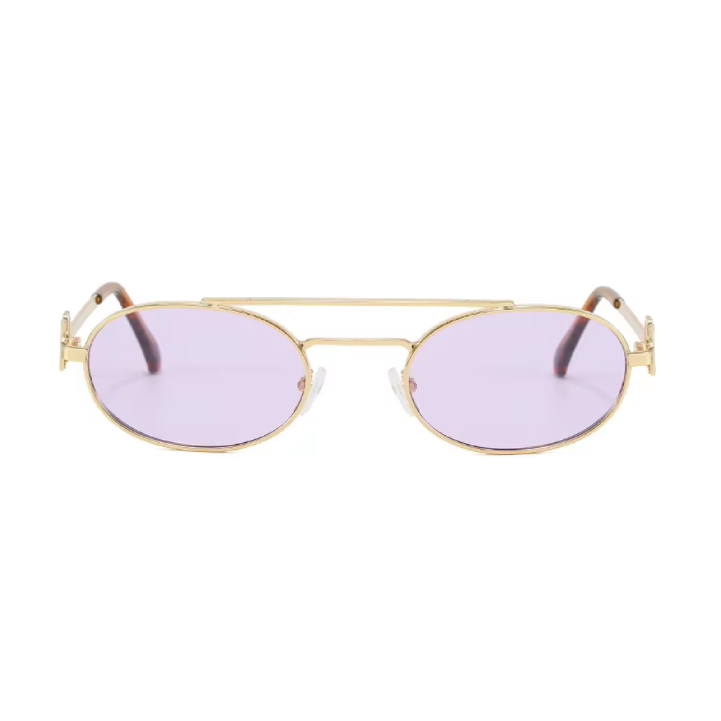 Volt | Classic Oval Metal Sunglasses