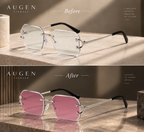 Shift Varen | Photochromic Rectangle Rimless Sunglasses
