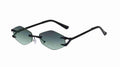 Flux |Futuristic Hexagonal Metal Sunglasses