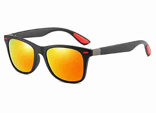 AUGEN Polarized Square Sunglasses - Orange