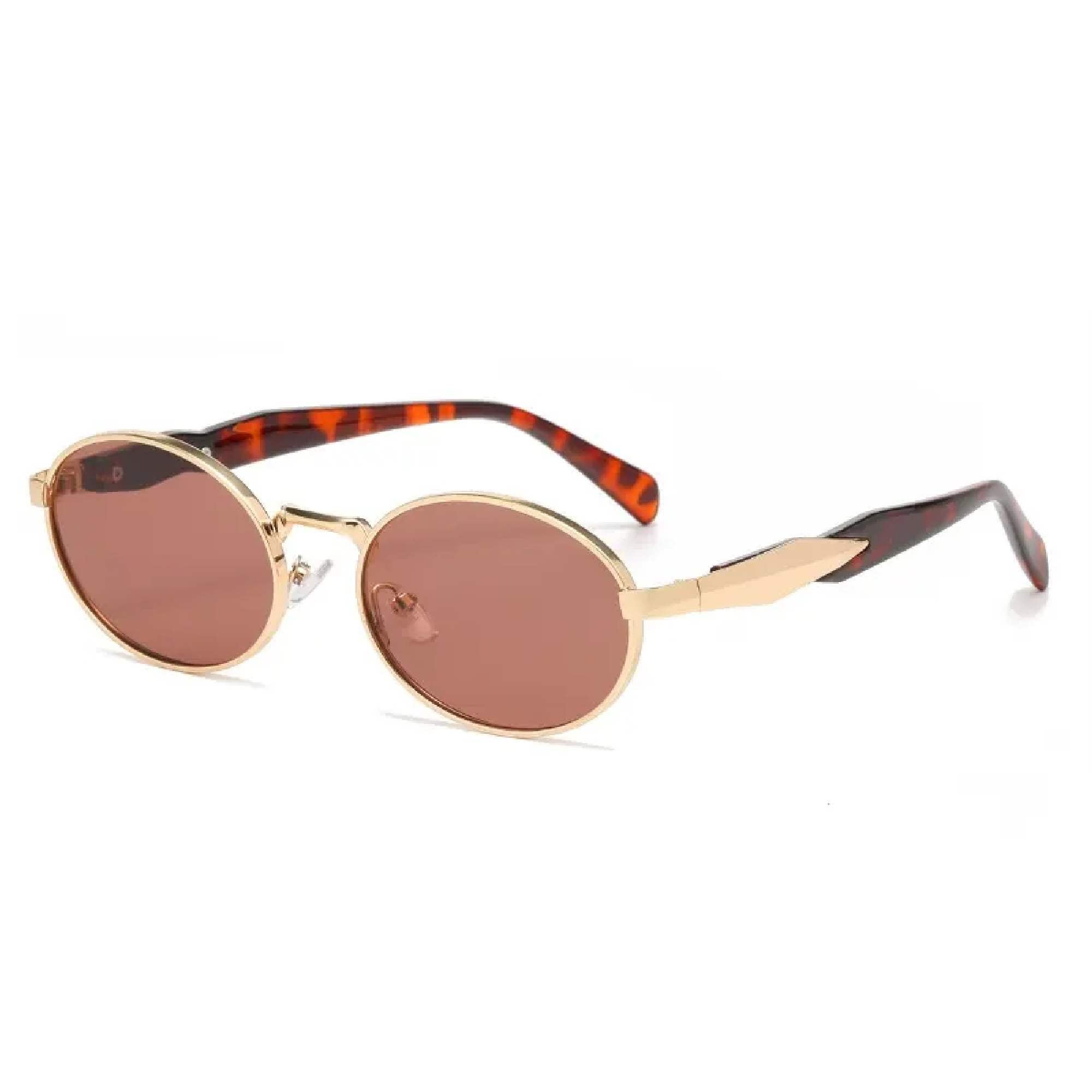 Continuum | Classic Oval Metal Sunglasses