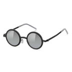 Citrine | Adjustable Tint Round Metal Sunglasses