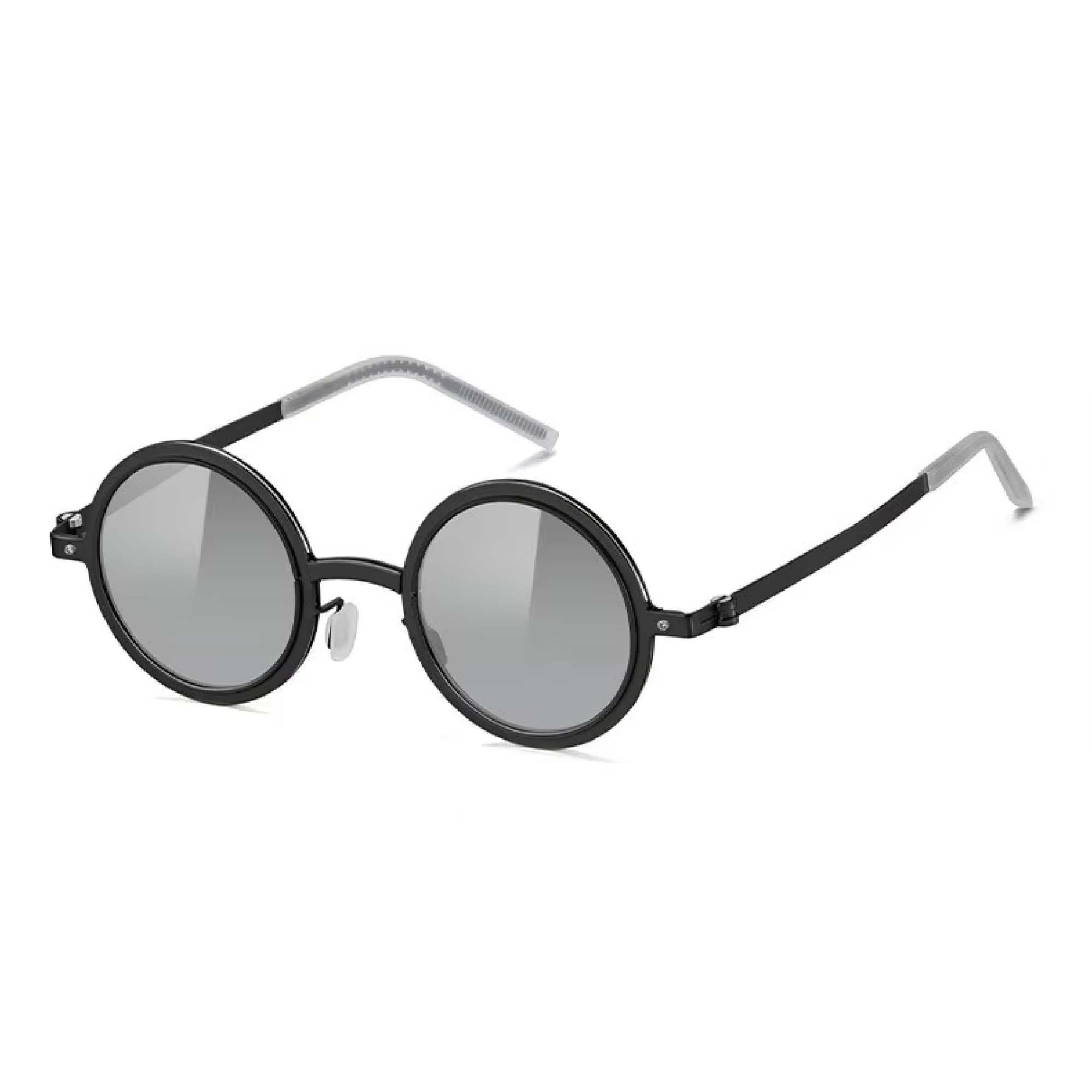 Citrine | Adjustable Tint Round Metal Sunglasses