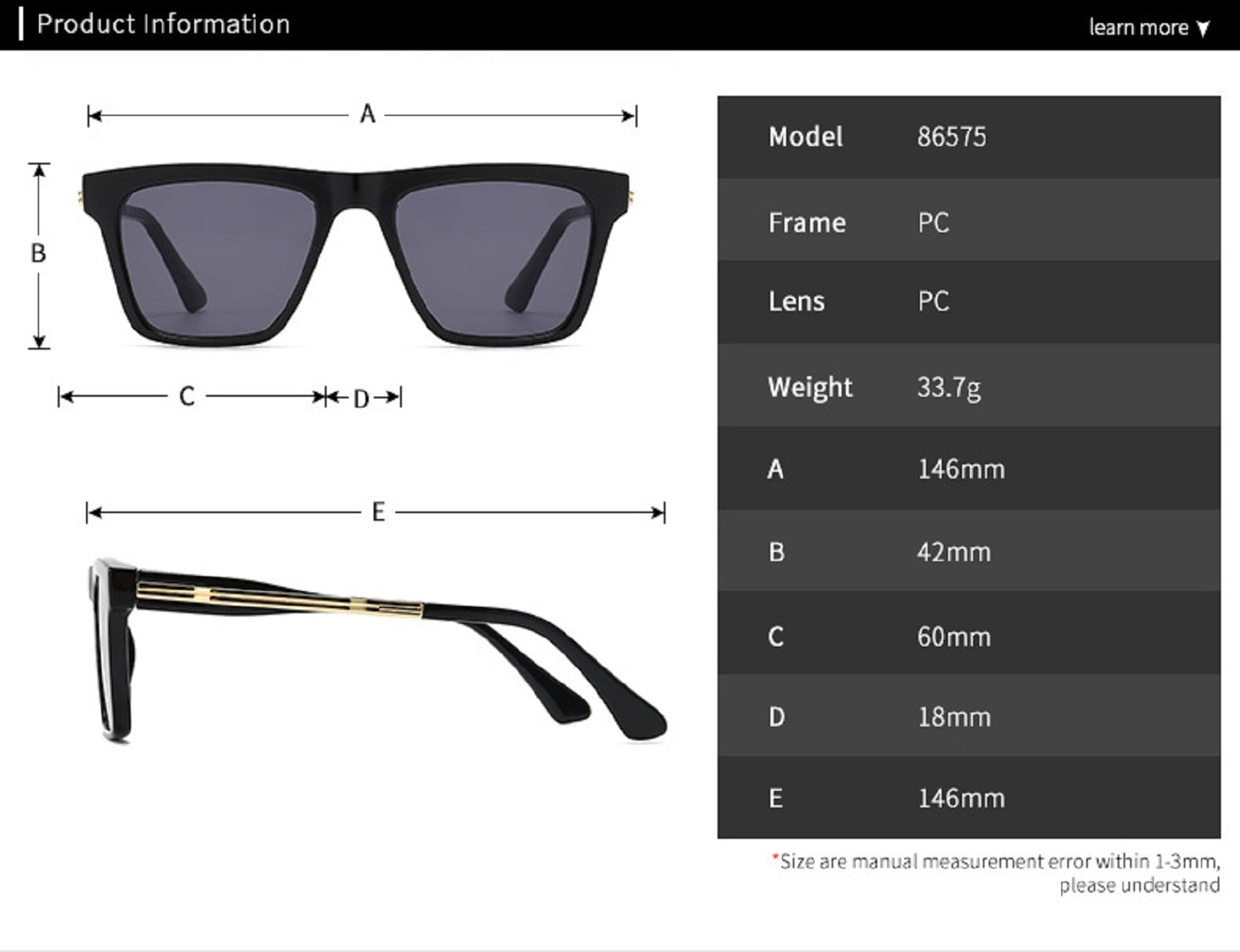 Wanderlust |Classic Wayfarer PC Sunglasses