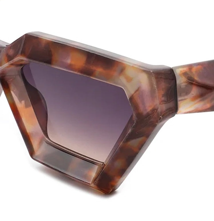 Facet |Fashion Hexagonal PC Sunglasses