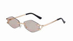 Flux | Futuristic Hexagonal Metal Sunglasses
