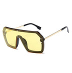 Basalt | Oversized Retro Square Metal Sunglasses