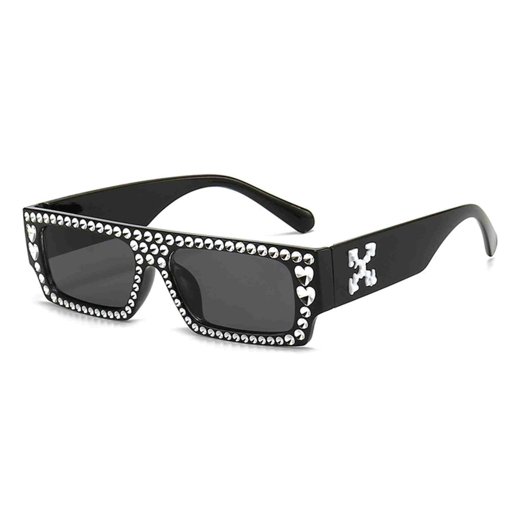Slate | Fashion Rectangle Acetate Sunglasses