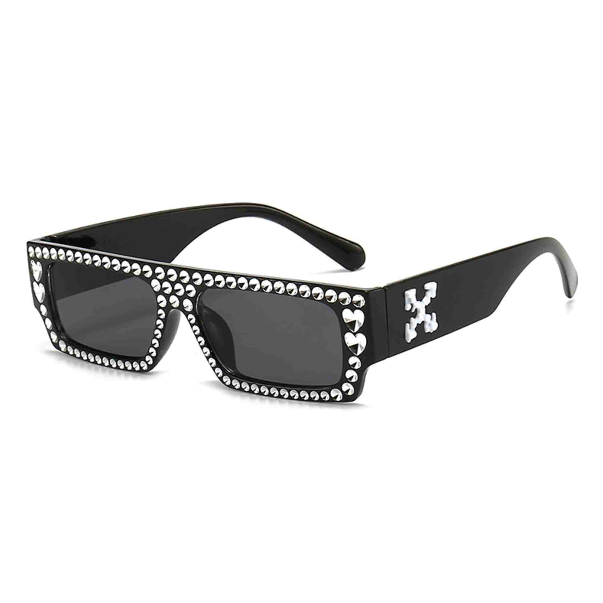 Slate | Fashion Rectangle Acetate Sunglasses