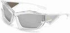 Aero Zenith | Futuristic Wraparound Acetate Sunglasses