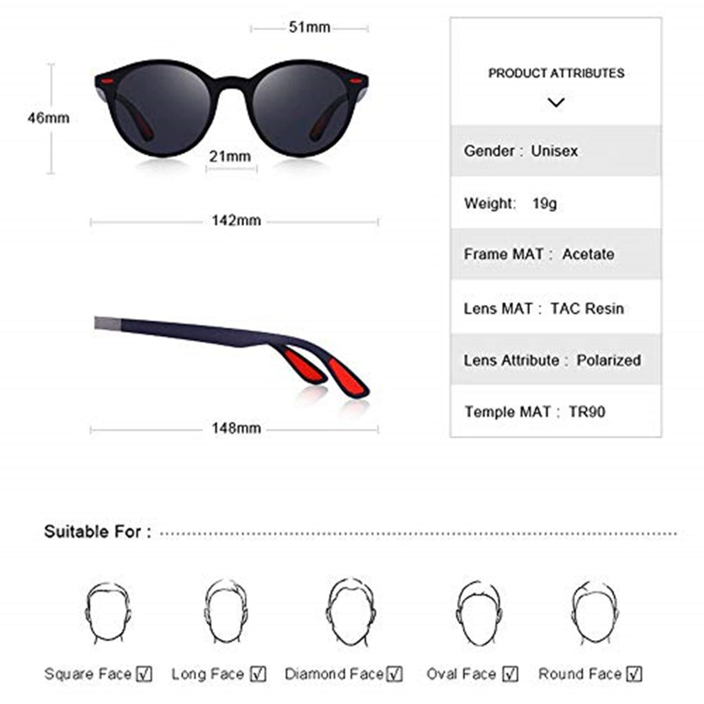 The Philosopher |Classic Round PC Sunglasses