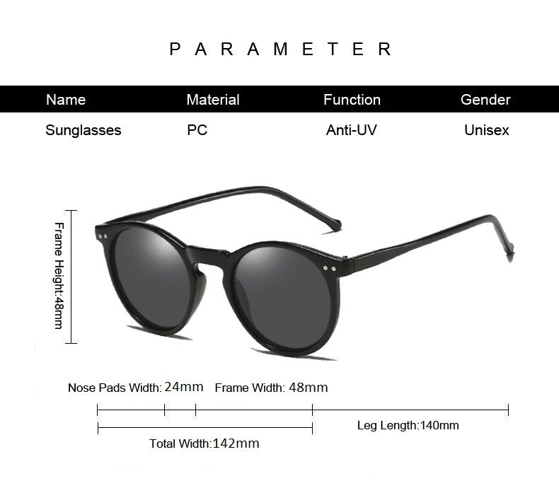 Florence |Classic Round PC Sunglasses