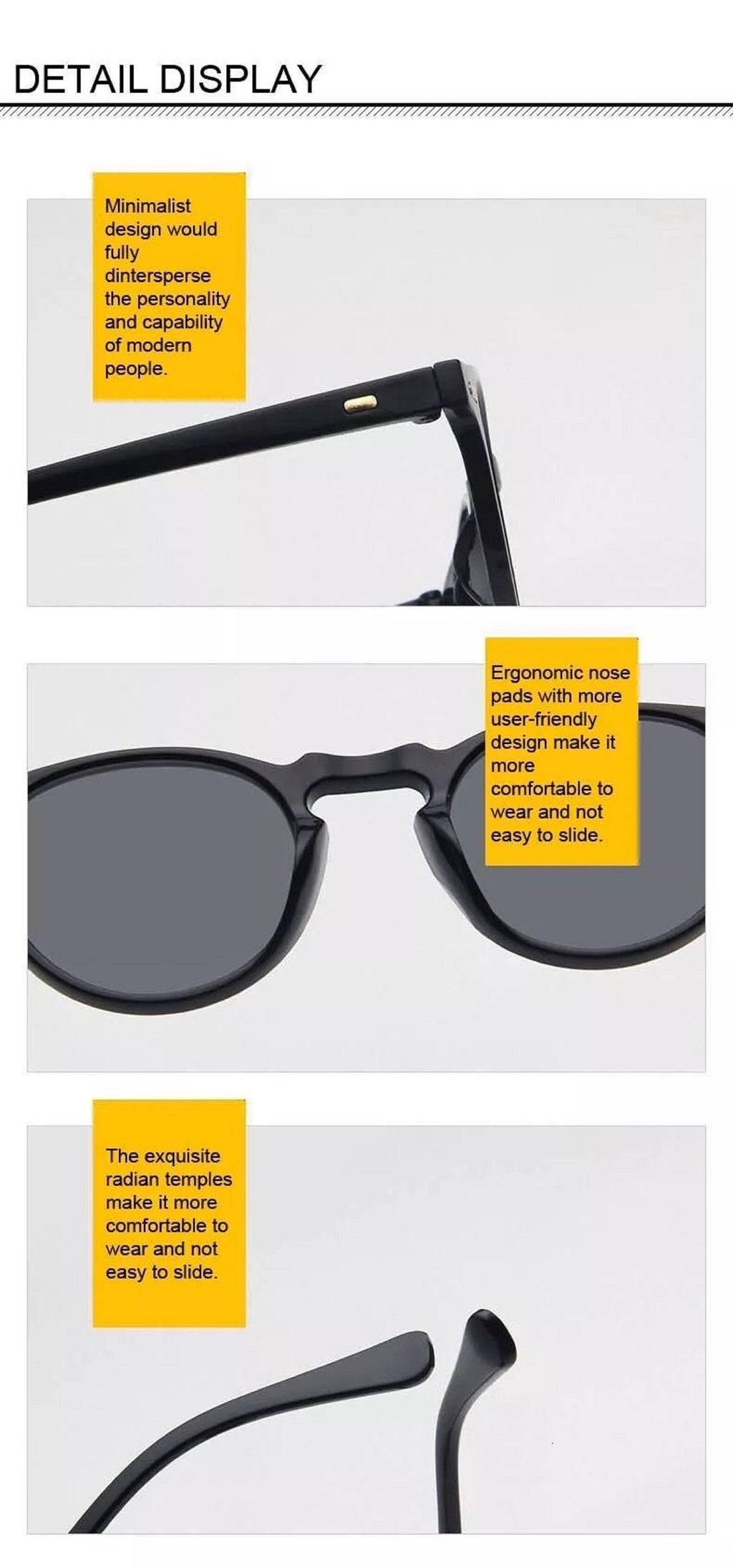 Solaria |Classic Round PC Sunglasses