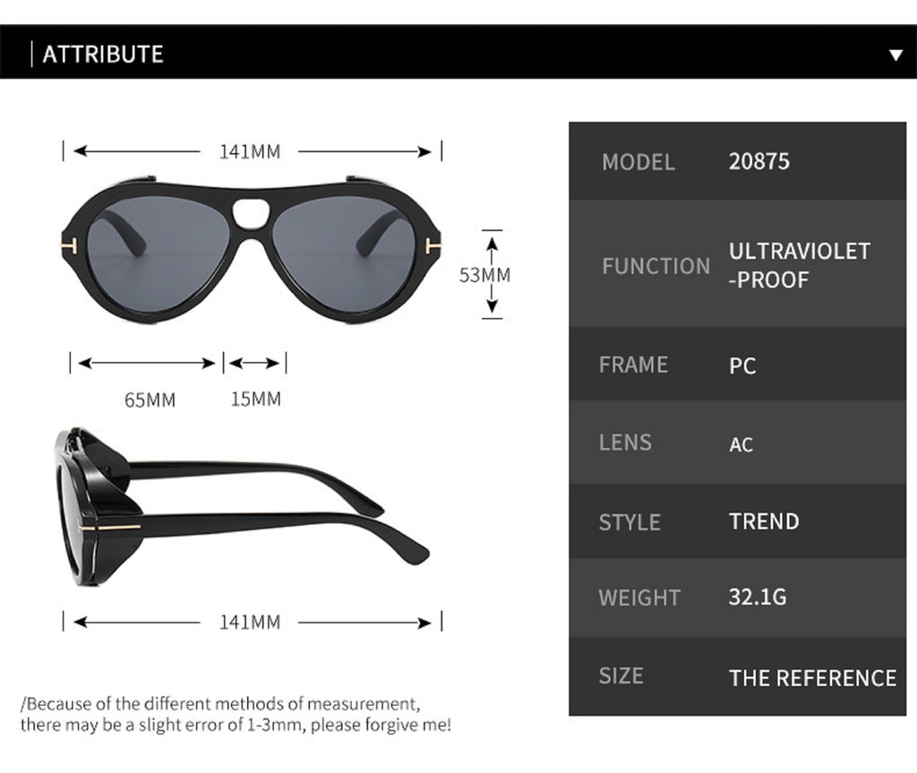 Solstice |Retro Vintage Aviator PC Sunglasses