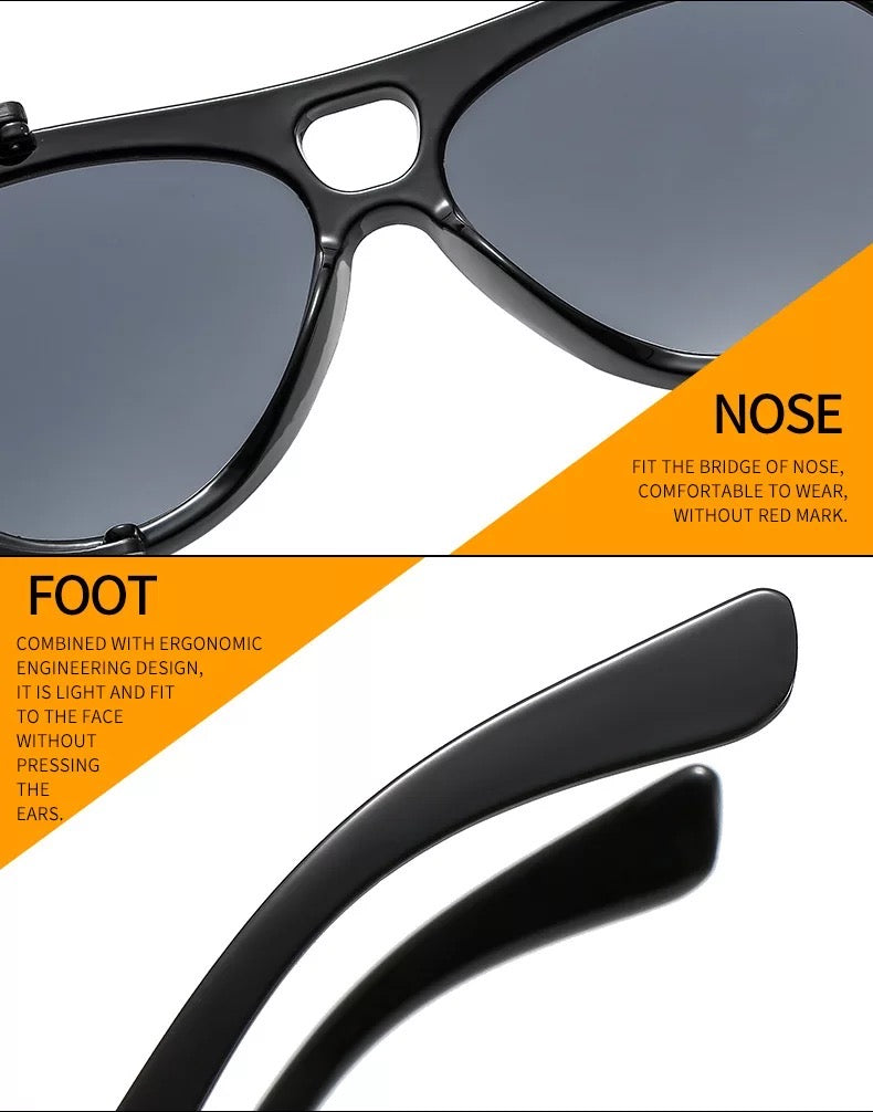 Solstice |Retro Vintage Aviator PC Sunglasses