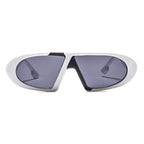 Pinnacle | Futuristic Oval Acetate Sunglasses