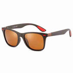AUGEN Polarized Square Sunglasses - Brown
