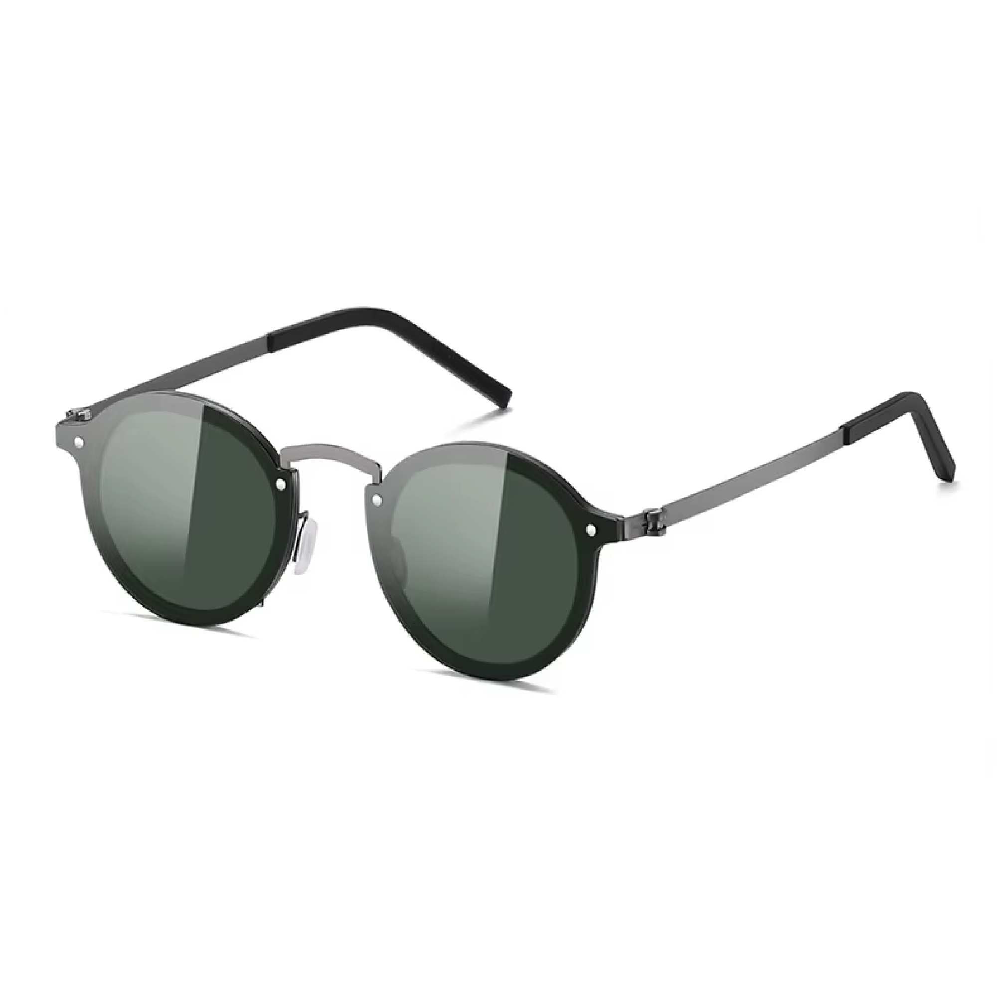 Carnaby | Adjustable Tint Round Metal Sunglasses
