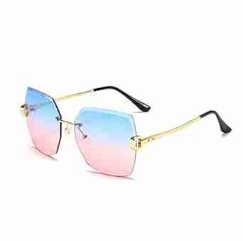 Obsidian | Oversized Hexagonal Metal Sunglasses