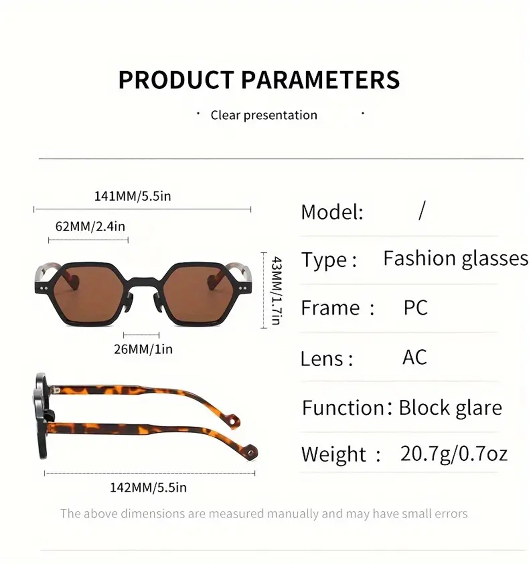 The Strategist |Fashion Hexagonal PC Sunglasses
