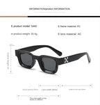 Substance |Retro Vintage Square PC Sunglasses