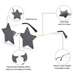 Star |Fashion Star Metal Sunglasses