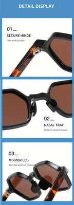 The Strategist |Fashion Hexagonal PC Sunglasses