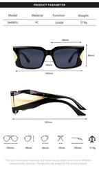 Sovereign |Oversized Rectangle PC Sunglasses
