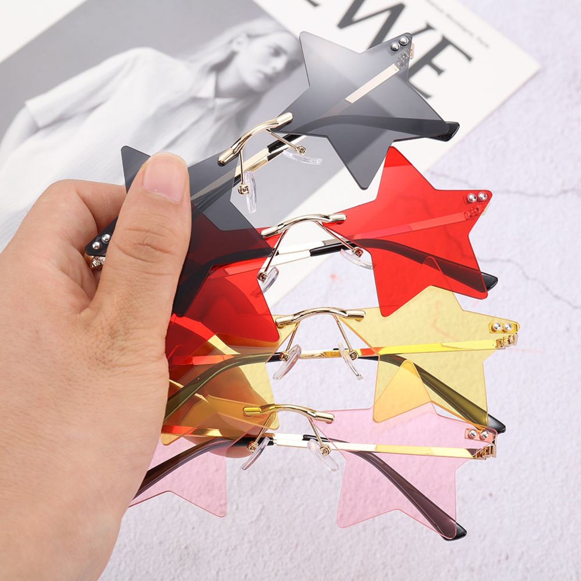 Star |Fashion Star Metal Sunglasses