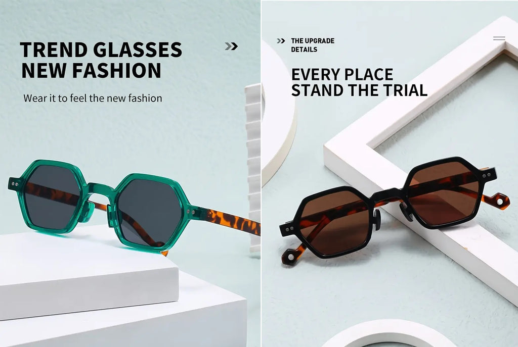 The Strategist |Fashion Hexagonal PC Sunglasses
