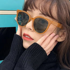 Topaz |Oversized Retro Round PC Sunglasses
