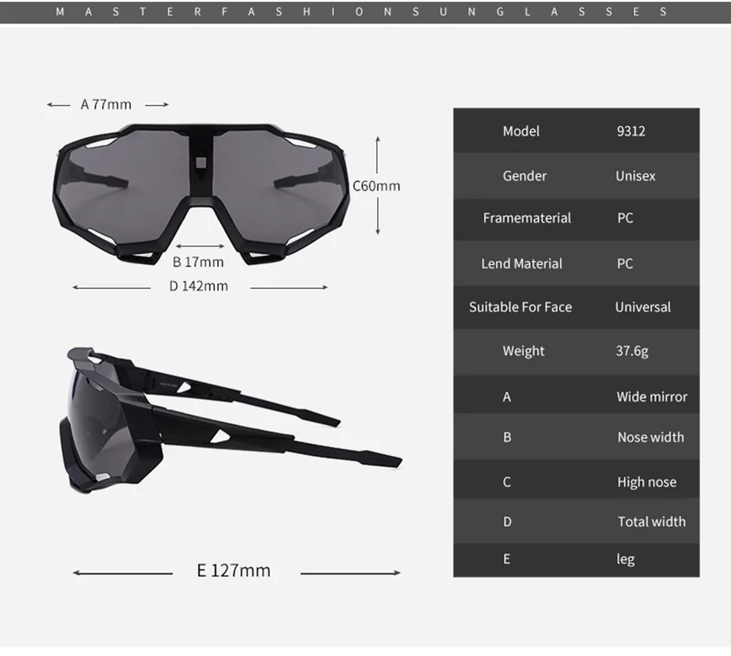 The Velocity |Sports Wraparound PC Sunglasses
