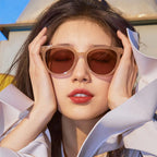 Topaz |Oversized Retro Round PC Sunglasses