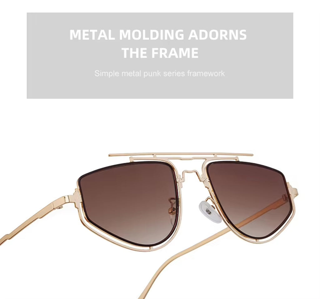 Dakota |Futuristic Navigator Metal Sunglasses