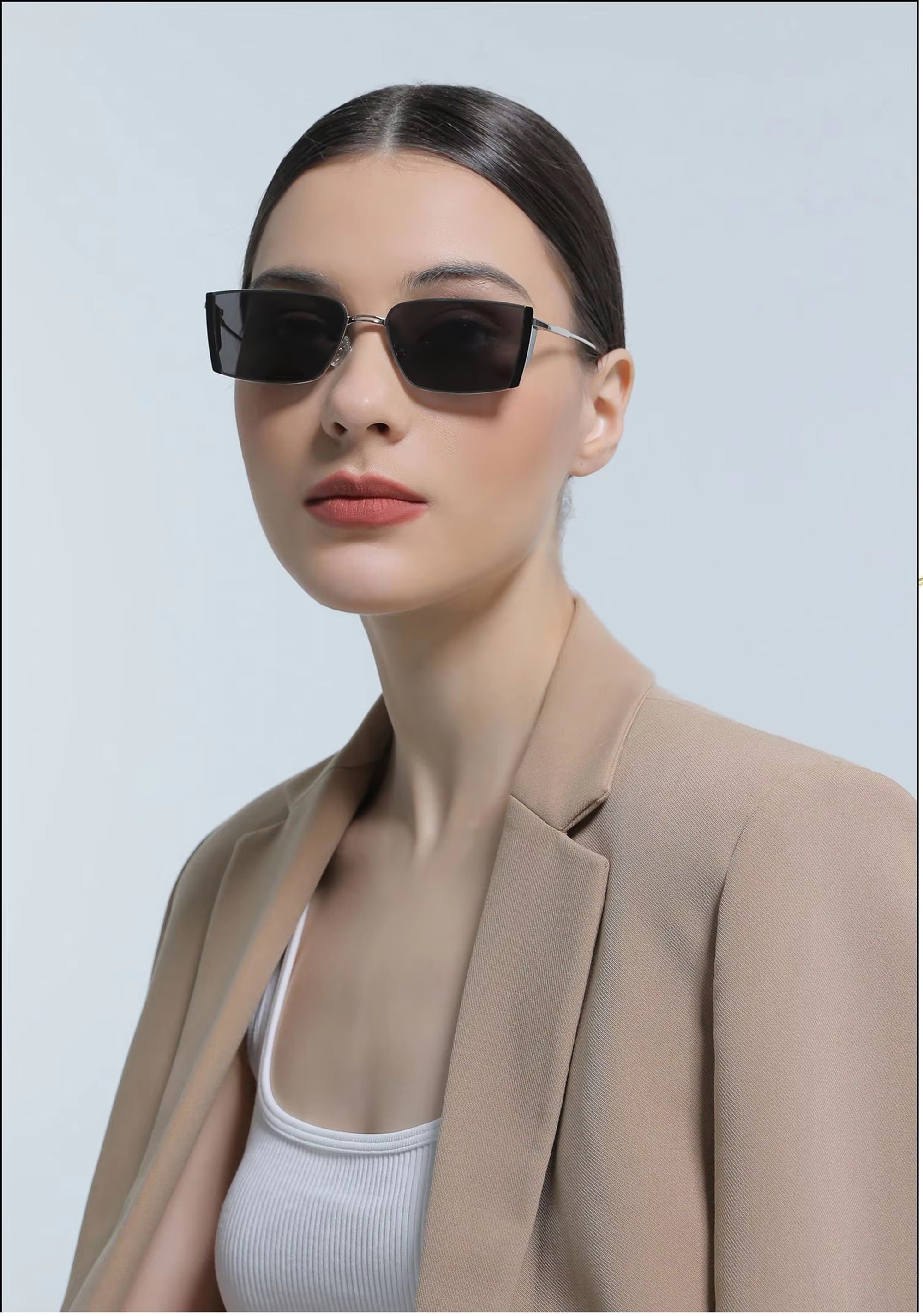 The Visionary |Classic Rectangle Metal Sunglasses