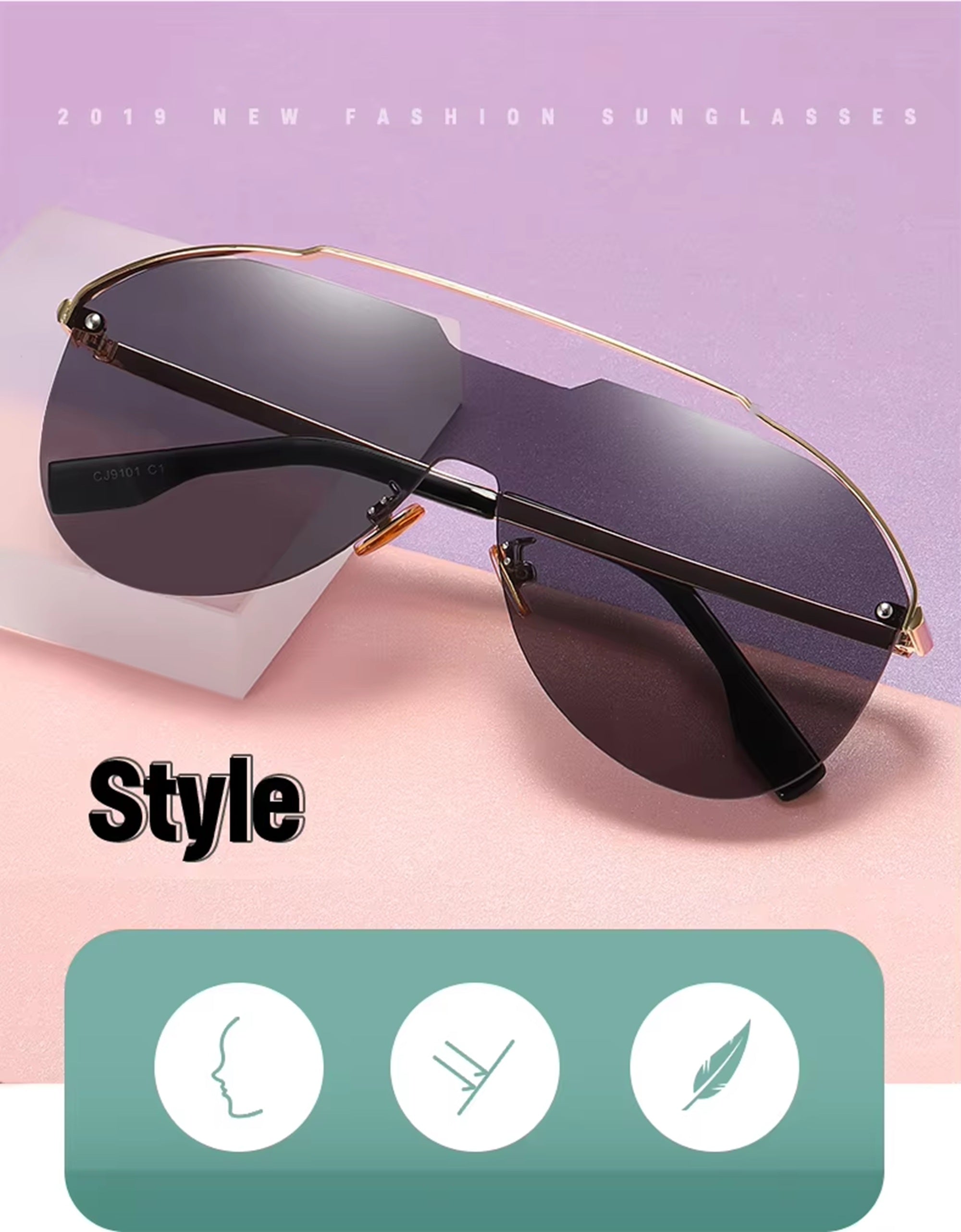 The Commander |Fashion Navigator Metal Sunglasses