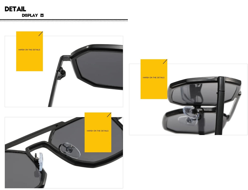 Bering |Retro Vintage Navigator Metal Sunglasses